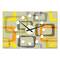 Designart Retro Square Design VII Oversized Mid-Century Modern Multipanel Wall Clock
